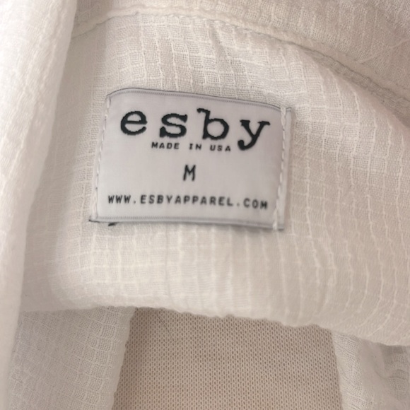 Esby Apparel Pippa White Cotton Gauze Dress Size Medium - Picture 8 of 8